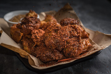 Crispy Vegetable Fritters with dip