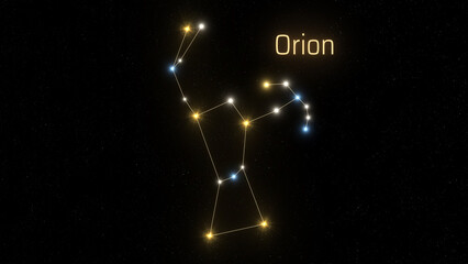 Orion constellation - obrazy, fototapety, plakaty