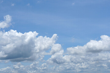 clouds in the blue sky