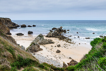 Penarronda beach is betwenn Castropol (Barres) and Tapia de Casariego (Santa Gad&iacute;a), Asturias, Spain.