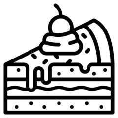 cake line icon