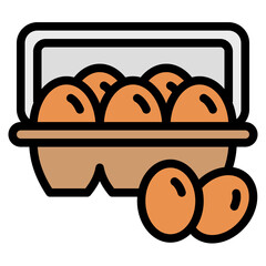 eggs line icon