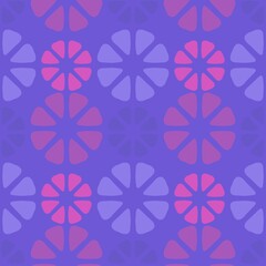 Abstract flower seamless geometric floral pattern for textiles and packaging and gifts and cards and linens and kids