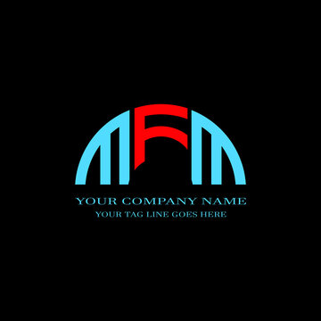 MFM letter logo creative design with vector graphic