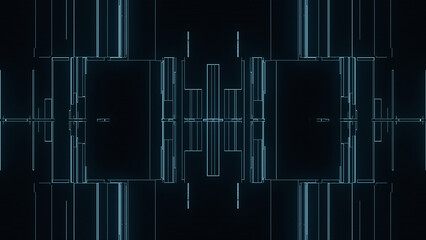 Futuristic interface ui elements. Holographic hud user interface elements