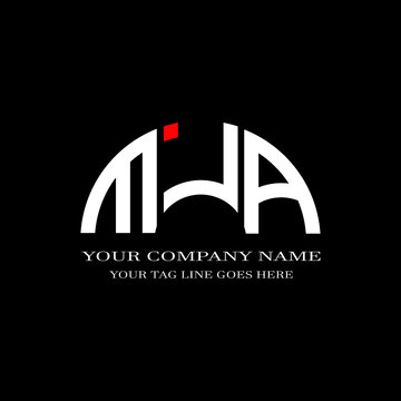 MJA letter logo creative design with vector graphic
