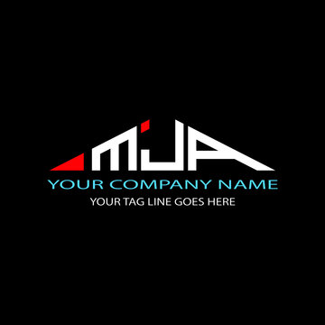 MJA letter logo creative design with vector graphic