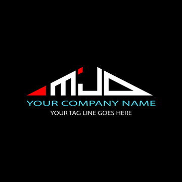 MJD letter logo creative design with vector graphic