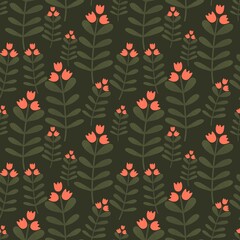 Floral seamless flower pattern for fabrics and textiles and packaging and gifts and cards and linens and kids