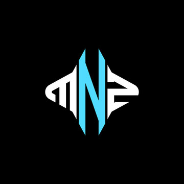 MNZ letter logo creative design with vector graphic