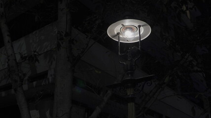 Fototapeta na wymiar Duddell Street Steps and Gas Lamps
