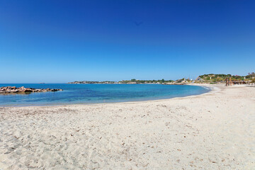Fototapeta na wymiar Lagonisi beach in Attica, Greece