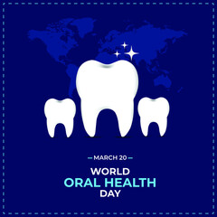 World Oral Health Day, dental and healthcare creative concept, Vector illustration.
