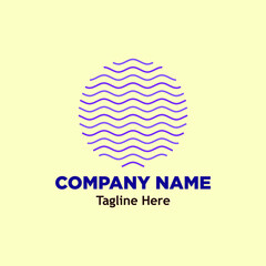 water flow logo simple icon design illustration