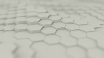 background consisting of a large number of white hexagons