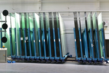 glass pane, production 