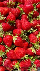 Gruppe von vielen Erdbeeren 