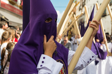 Penitente, procesión Semana Santa, Sevilla