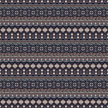 ethnic tribal seamless pattern for textiles. asian songket motif