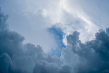 black clouds before the rain