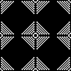 black white asian ethnic geometric pattern               for printing on fabric ,Other products on demand

