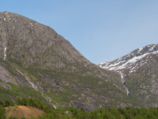 Eidfjörd und der Hardangerfjörd in Norwegen