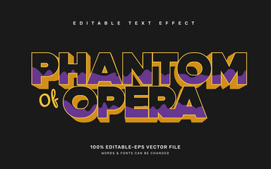 Phantom of opera editable text effect template