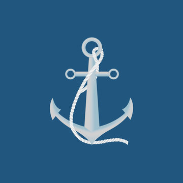 
anchor with a rope for your marine pictures and advertising marine topics