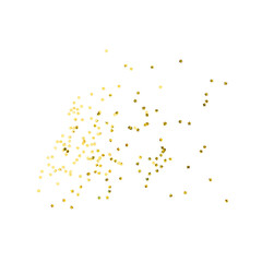 Star Confetti, Party decoration isolated on white background with clipping path.