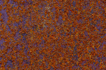 錆びたドラム缶の表面