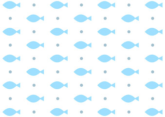 背景　お魚パターン