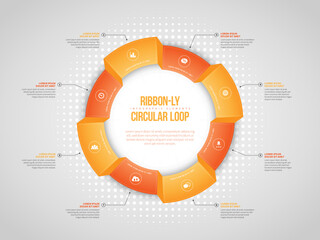 Ribbon-ly Circular Loop Infographic