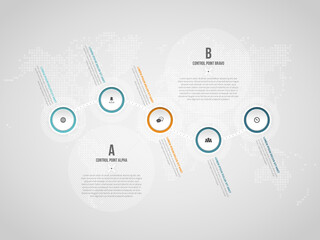 Five Circles Chain Infographic