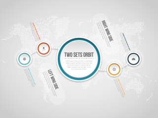 Two Sets Orbit Infographic © idspopd