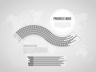 Progress Wave Infographic