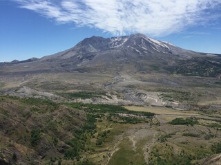 view from the volcano