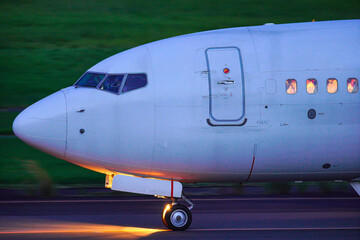 Obraz premium airplane in the airport