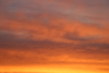 sky of sunrise colors