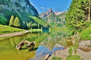 Seealpsee, Alpstein, Appenzellerland, Ostschweiz
