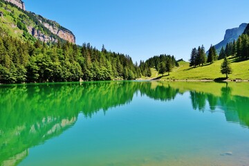 Seealpsee, Alpstein, Appenzellerland, Ostschweiz © Franz Gerhard
