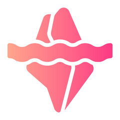iceberg gradient icon