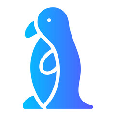 penguin gradient icon