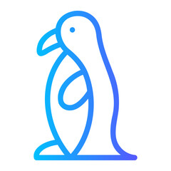 penguin gradient icon