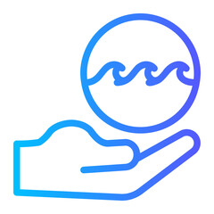 save ocean gradient icon