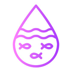 under water gradient icon