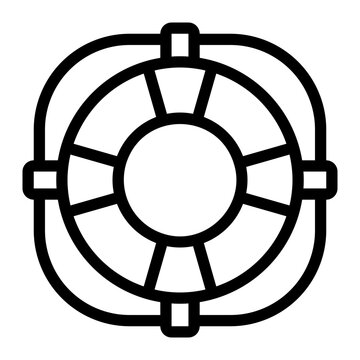 Lifebuoy Line Icon