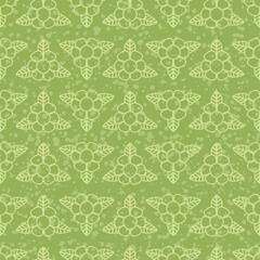 seamless pattern hand drawn doodle daisy flower