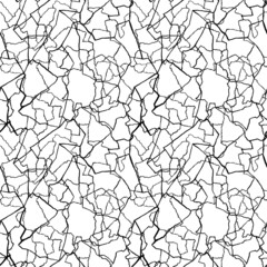 Obraz premium kintsugi art seamless pattern of splinters and different shards fragments with thin lines