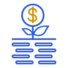 Growth, business, core value icon