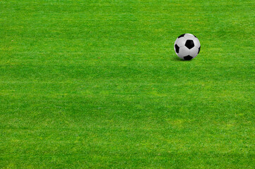 Soccer Fußball auf Fußballrasen